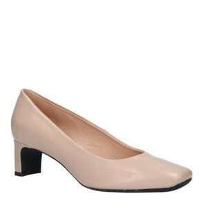 Geox Women's Vivyanne Mid Leather Heel Shoe
